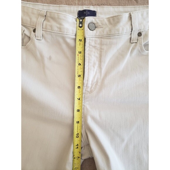 Not Your Daughters Jeans Capris Khaki Tan Cuffed Stretch Womens Sz 16P Lift Tuck - Picture 16 of 16